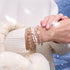 Unicorn White | Silver | Double Shimmer Bear Bracelet